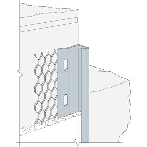 Galvanised 13mm Plaster Stop Bead 2.4m