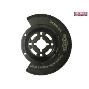 Faithfull Multi-Functional Tool Carbide Grit Radial Saw Blade 65mm
