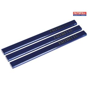 Faithfull Blue Carpenter's Pencils (Pack 3)
