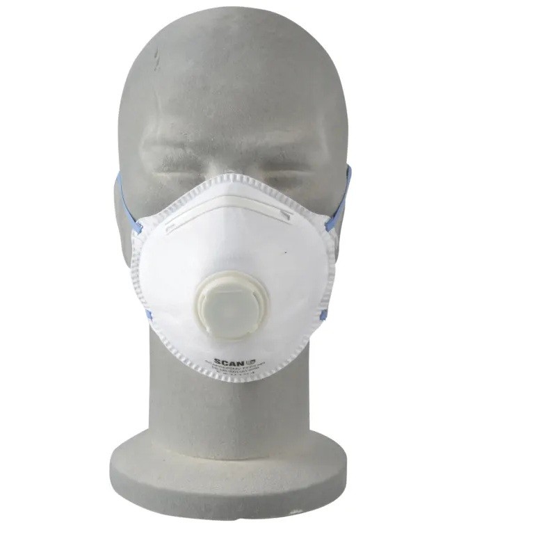 Scan Moulded Disposable Mask Valved FFP2 Protection (Pack 3)