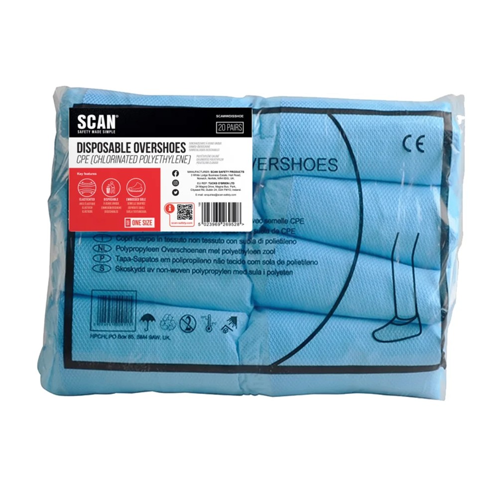 Scan Disposable Overshoes (20 pairs)