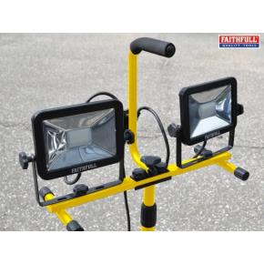 SMD LED Twin Head Tripod Site Light 40W
