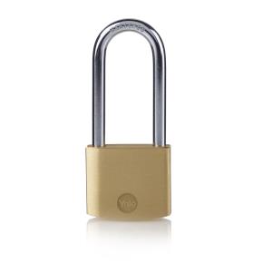 Yale Long Shackle Brass Padlock - 40mm