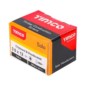 Timco Solo Chipboard & Woodscrews 3.0 x 12mm
