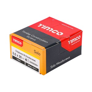 Timco Solo Chipboard & Woodscrews 3.0 x 25mm