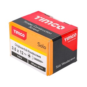 Timco Solo Chipboard & Woodscrews 3.5 x 12mm