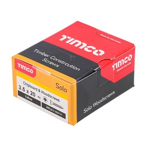 Timco Solo Chipboard & Woodscrews 3.5 x 20mm