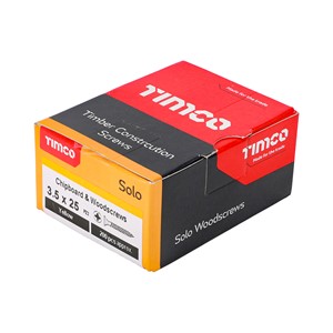 Timco Solo Chipboard & Woodscrews 3.5 x 25mm