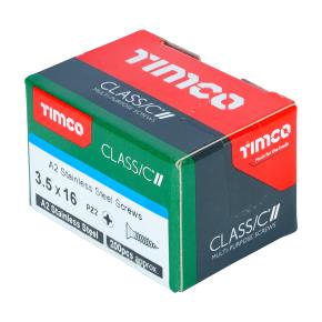 Timco A2 Stainless Steel Screws 3.5 x 16mm