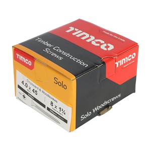 Timco Solo Chipboard & Woodscrews 4.0 x 45mm