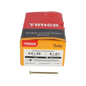 Timco Solo Chipboard & Woodscrews 4.0 x 60mm