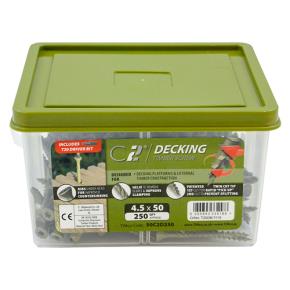 Timco C2 Decking Timber Screws 4.5 x 50mm