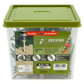 Timco C2 Decking Timber Screws 4.5 x 75mm